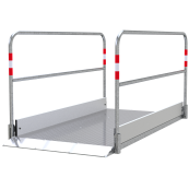 Aluminium and steel | trench bridge | Width: 1.00 m, Length: 2.30 m